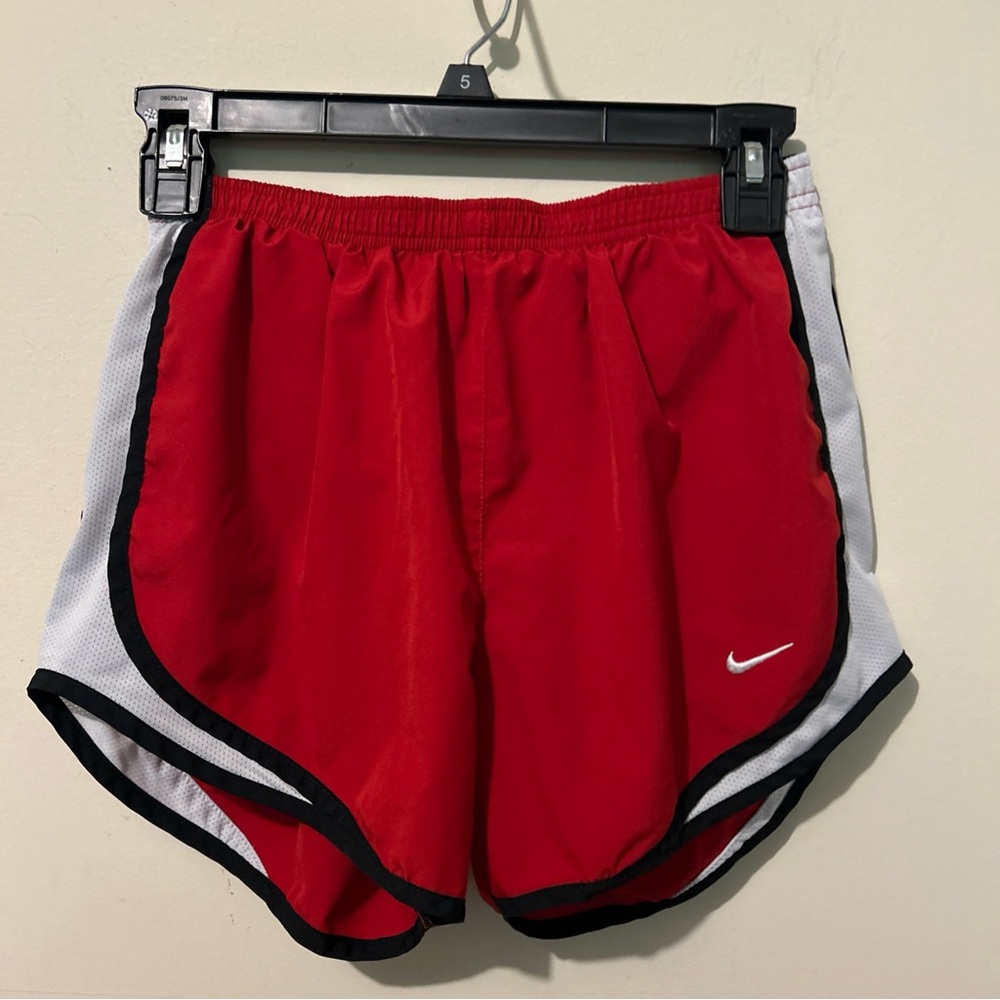Nike Red Athletic Shorts with Dri-FIT Fabric
